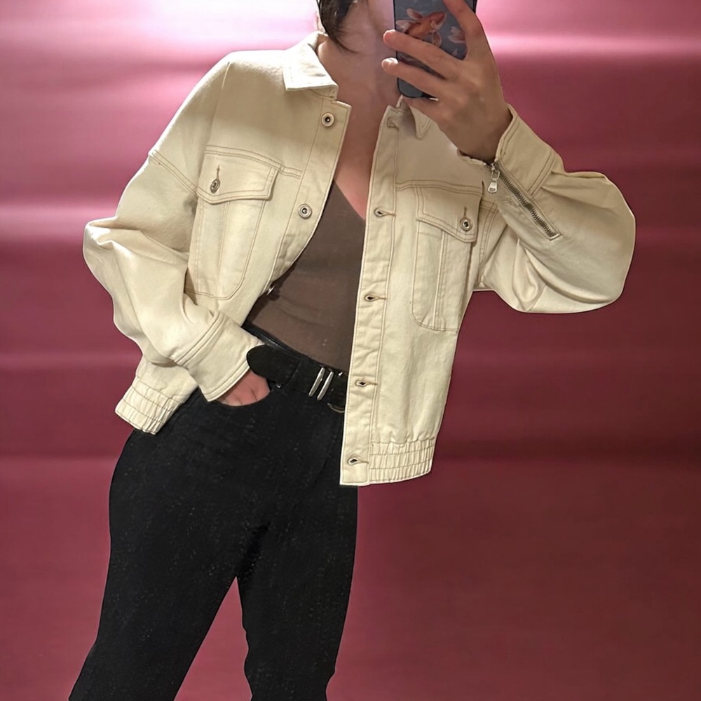 Tribal - Oversized Jacket with Elastic Waist